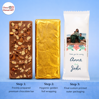 Luxury Personalized Chocolate Bar with Photo & Name