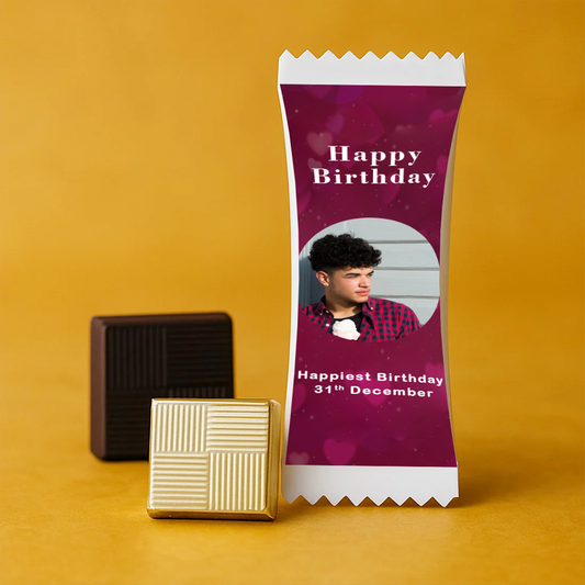Personalised Birthday Chocolate Bar with Baby Photo ( 25-100 pcs)