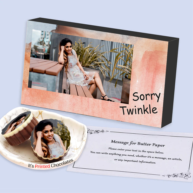 Buy Personalised Chocolate Box Online for SORRY