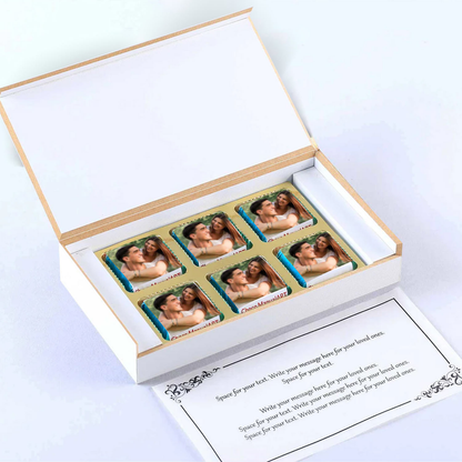 Lotus names Printed Chocolates Anniversary Invite