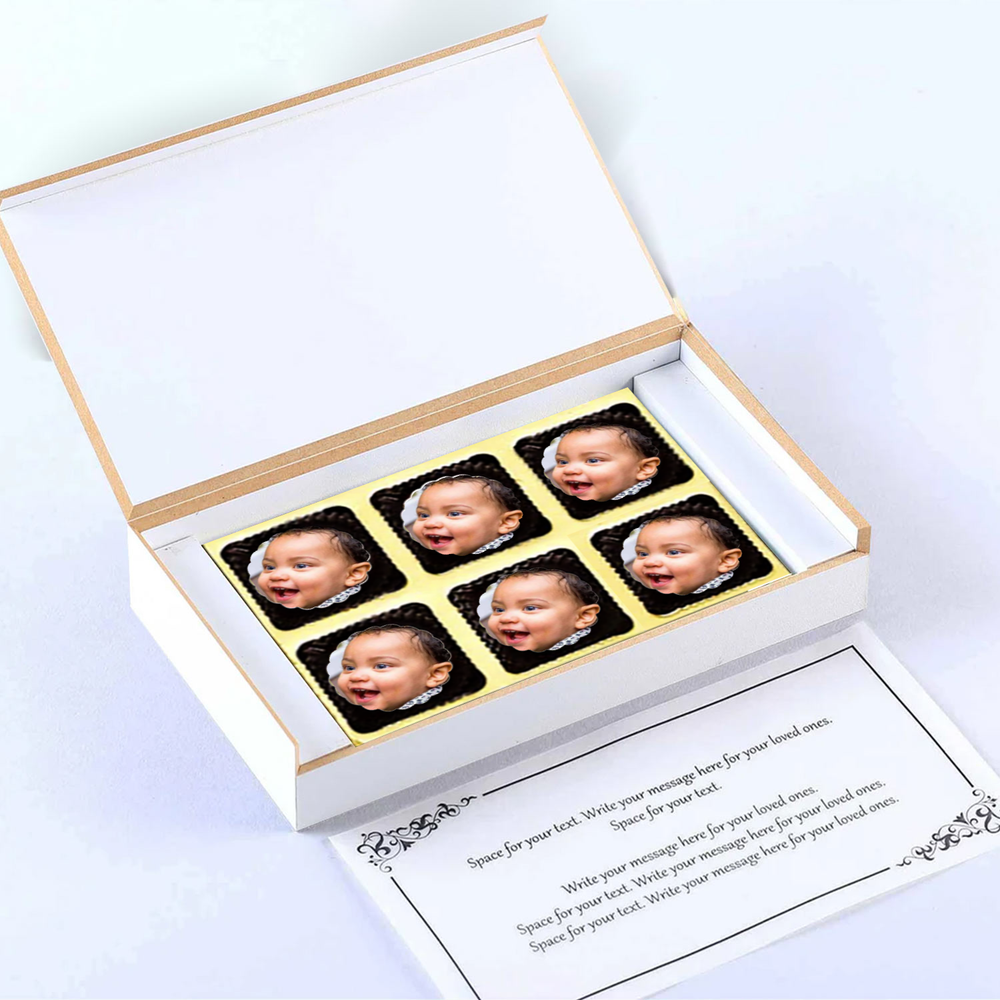 Owl's Image Birthday invitation Photo Printed chocolates