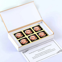 Owl's Image Birthday invitation Photo Printed chocolates