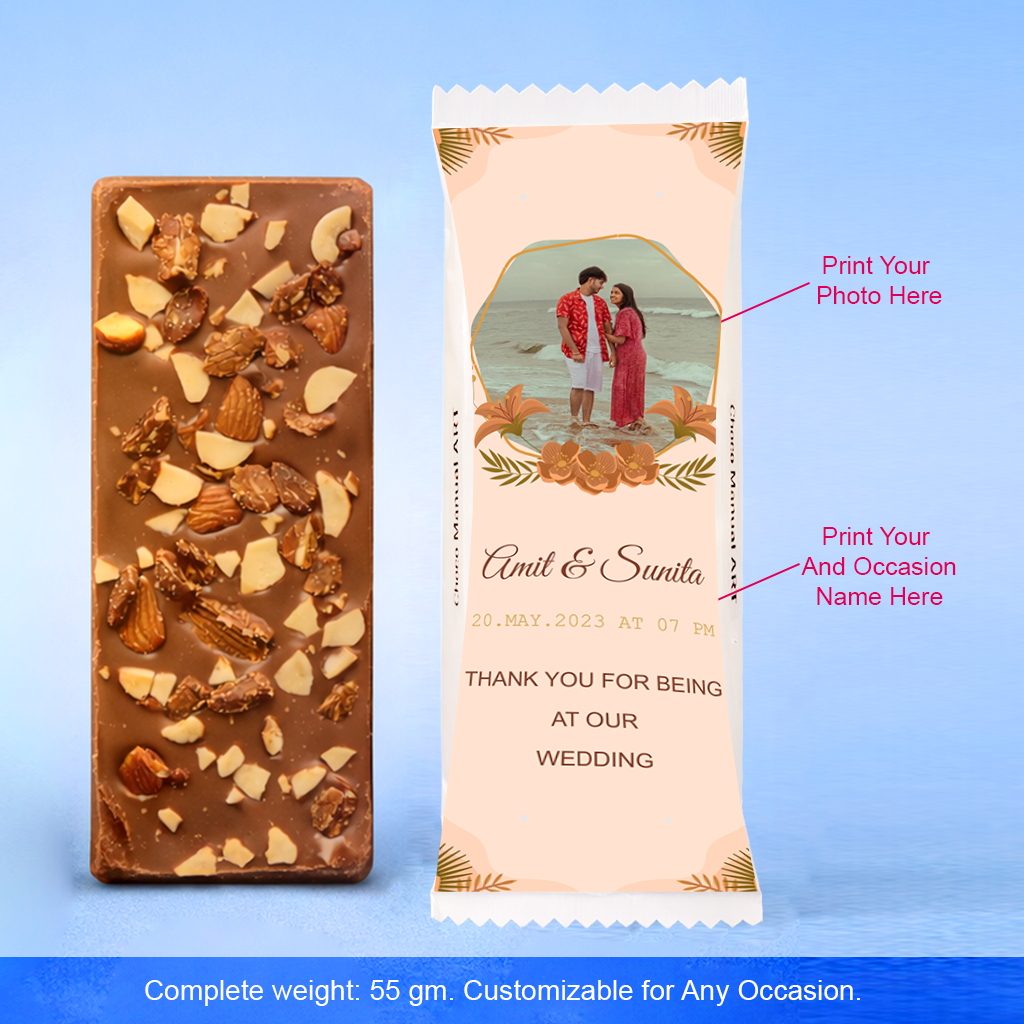 Personalized Photo Printed Chocolate Bar for Special Moments
