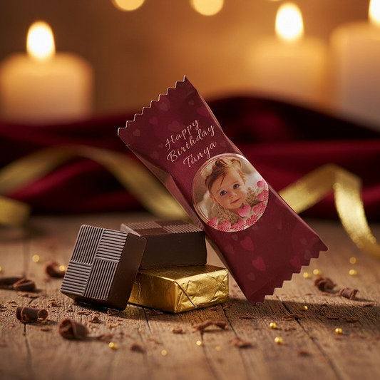 Personalised Birthday Chocolate Bar with Baby Photo