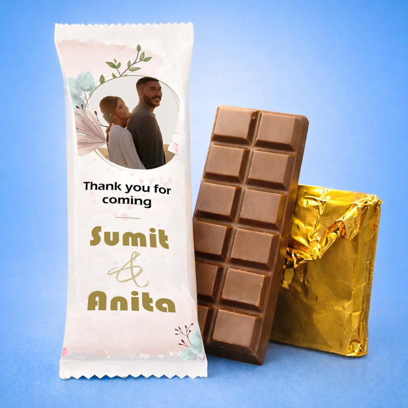 Exclusive Customized Chocolate Bar with High-Quality Photo Print