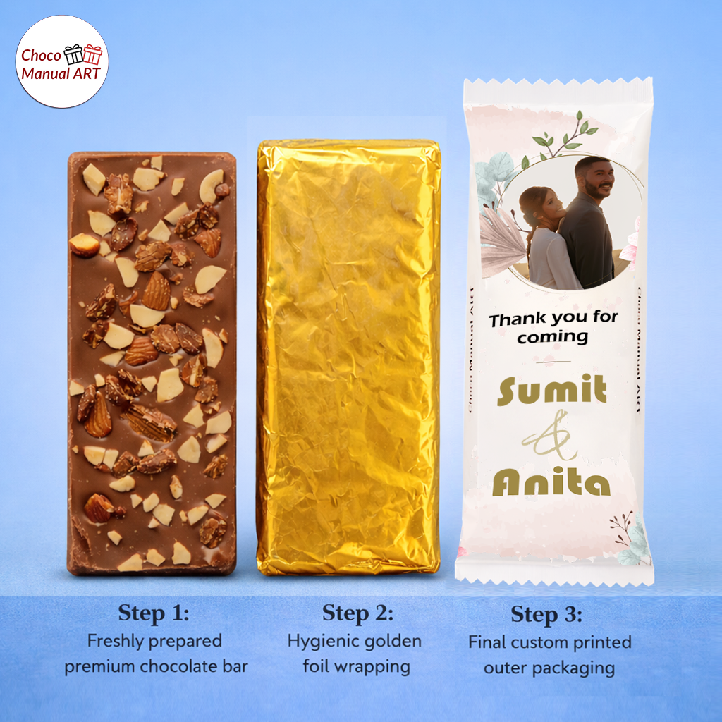 Exclusive Customized Chocolate Bar with High-Quality Photo Print
