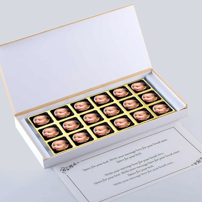 Owl's Image Birthday invitation Photo Printed chocolates