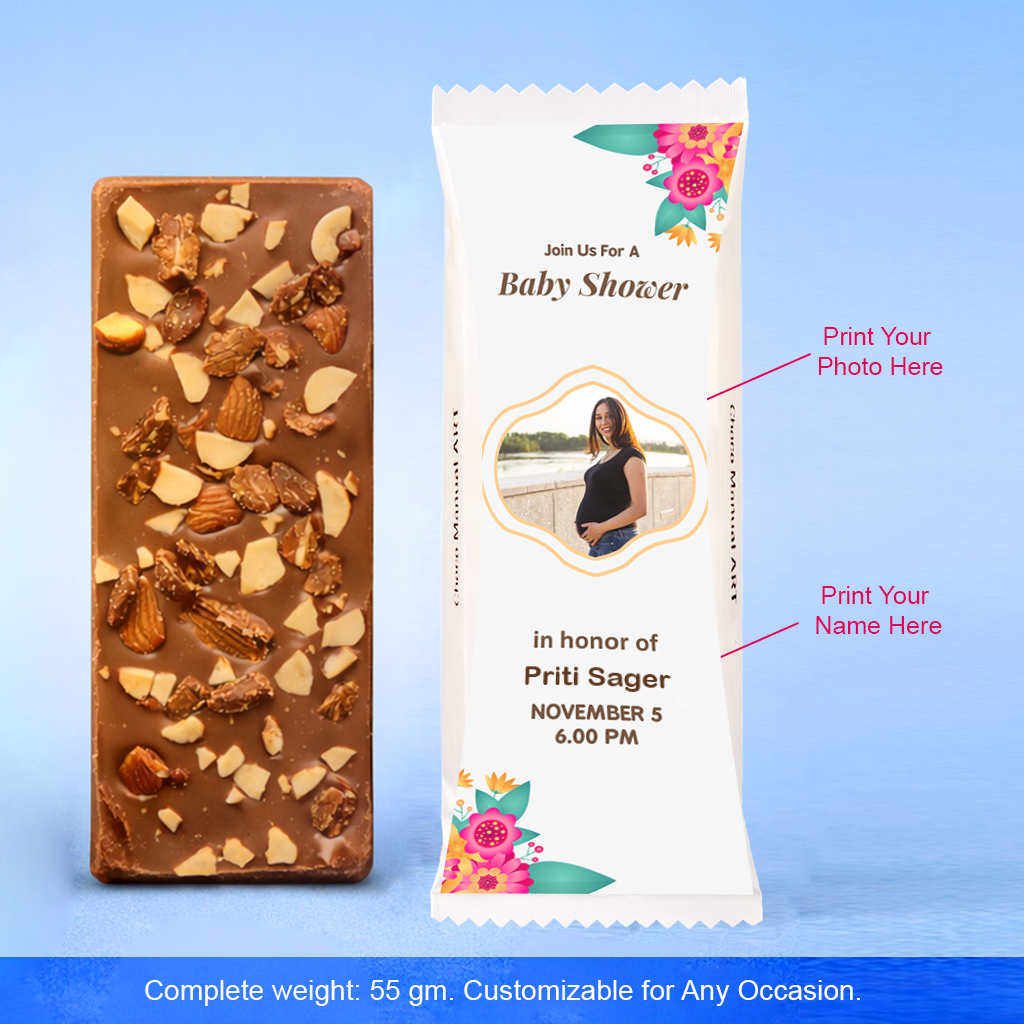 Premium Photo Printed Handmade Chocolate for Gifting