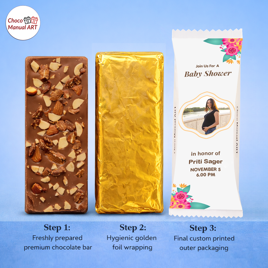 Premium Photo Printed Handmade Chocolate for Gifting