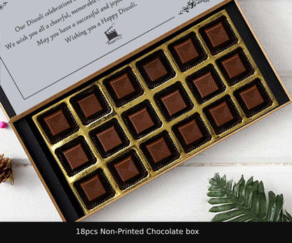 Colourful firework corporate diwali gift of chocolates