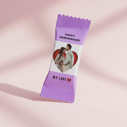 Love Theme Anniversary Custom Chocolate (25 pcs to 100 pcs)