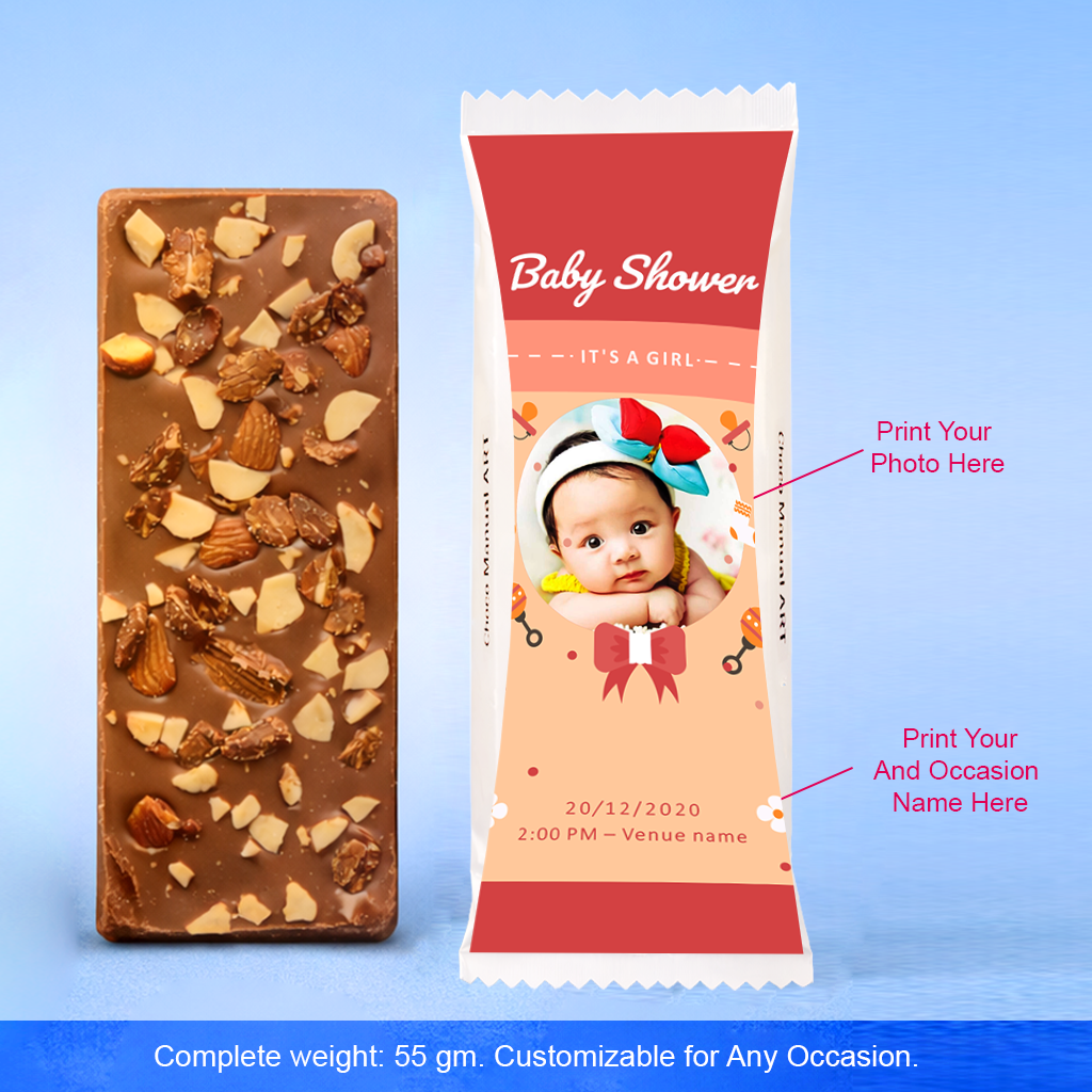 Luxury Handmade Chocolate Bar with Personalized Photo
