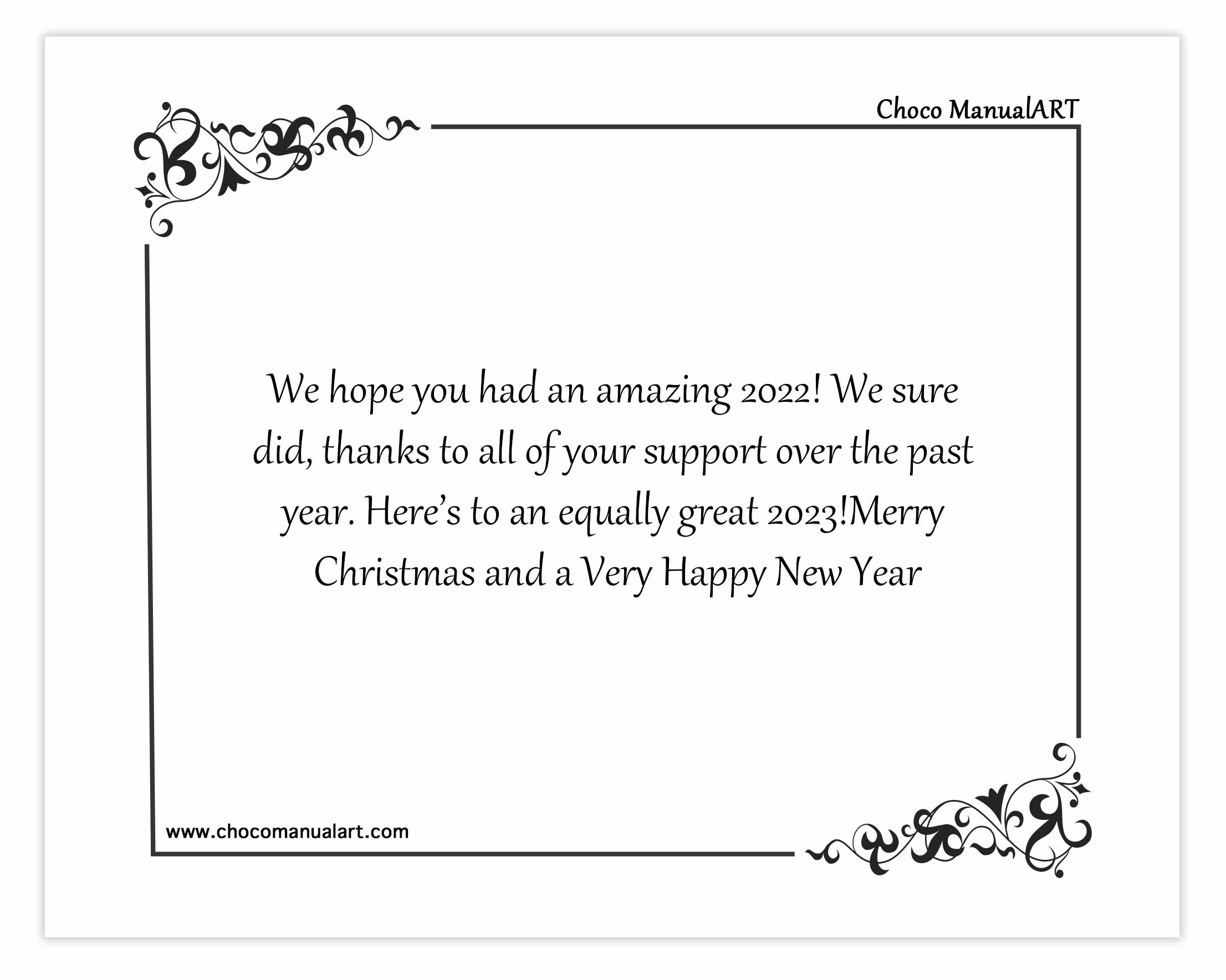 We hope you had an amazing 2022! We sure did, thanks to all of your support over the past year. Here’s to an equally great 2023! Merry Christmas and a Very Happy New Year