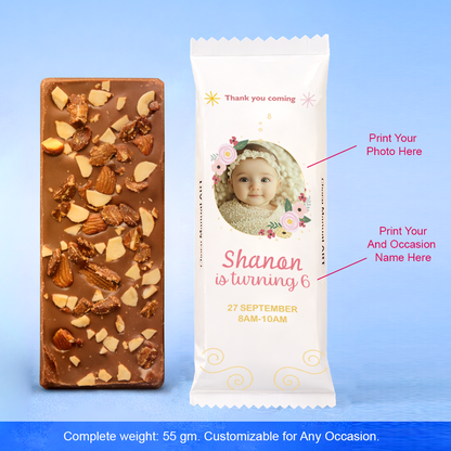 Custom Photo Chocolate Bar – Handmade Premium Delight