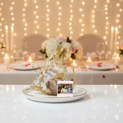 Personalized Golden Wrap Chocolate Potli for All Occasions