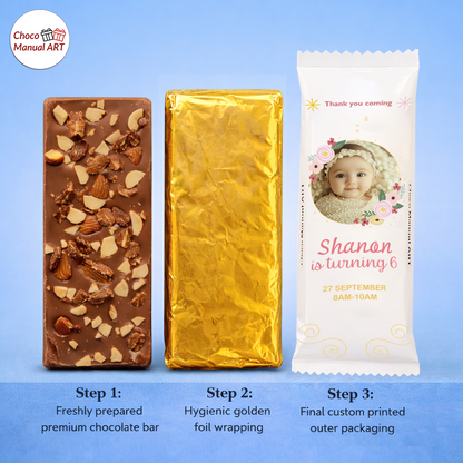 Custom Photo Chocolate Bar – Handmade Premium Delight