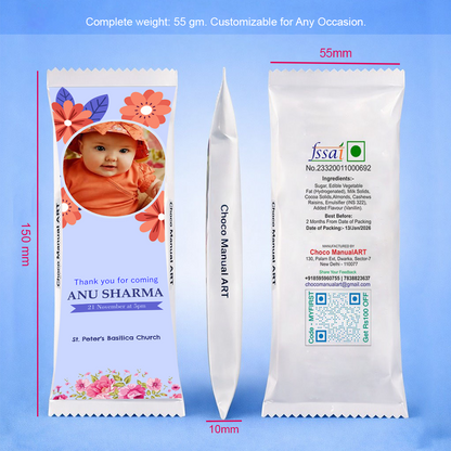 Personalized Handmade Chocolate Bar with Edible Photo