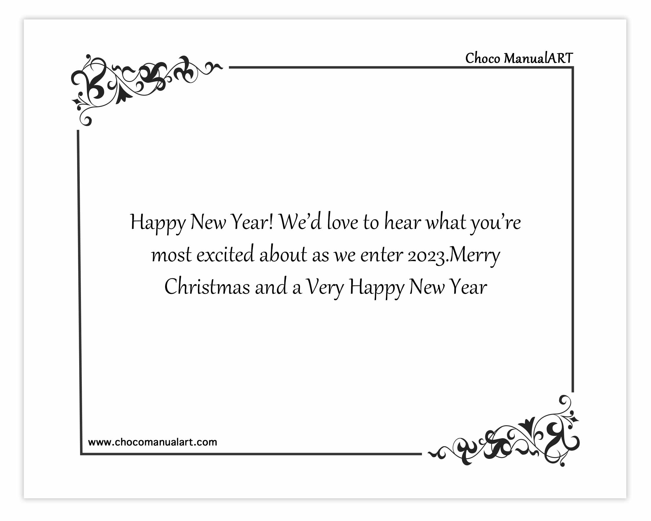Happy New Year! We’d love to hear what you’re most excited about as we enter 2023. Merry Christmas and a Very Happy New Year