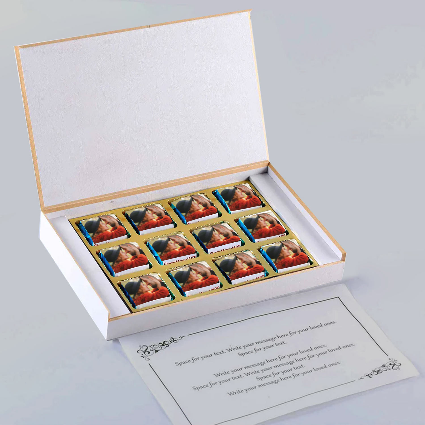 Photo collage Personalised Chocolates Anniversary Invitation