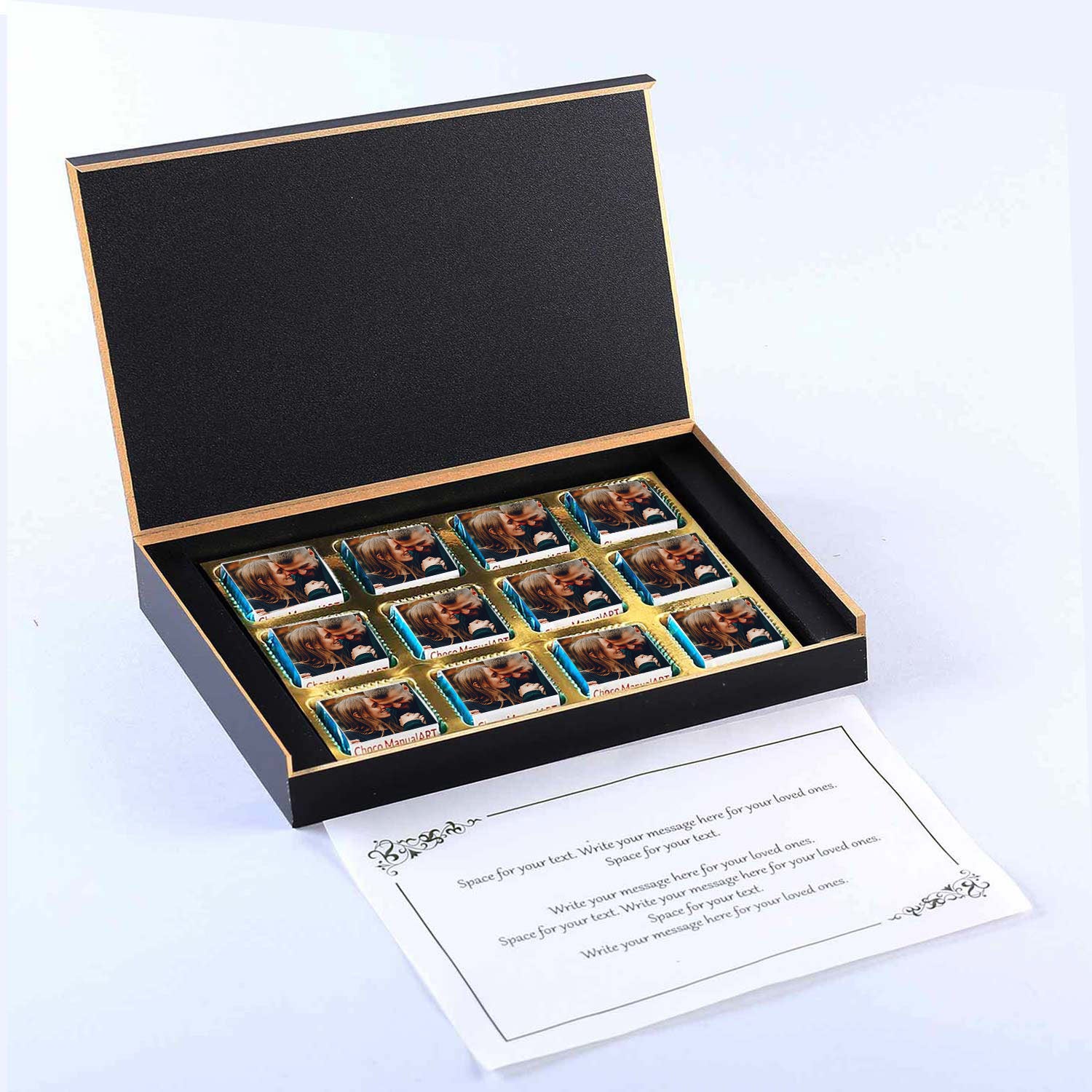 Personalised elegant black Anniversary Invitation