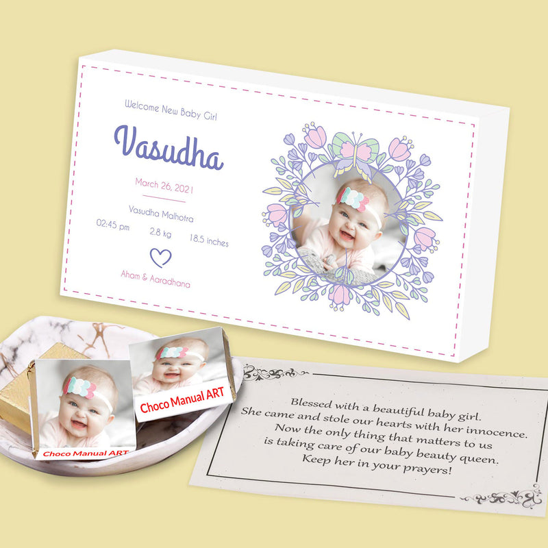 Baby announcement chocolate gift online india
