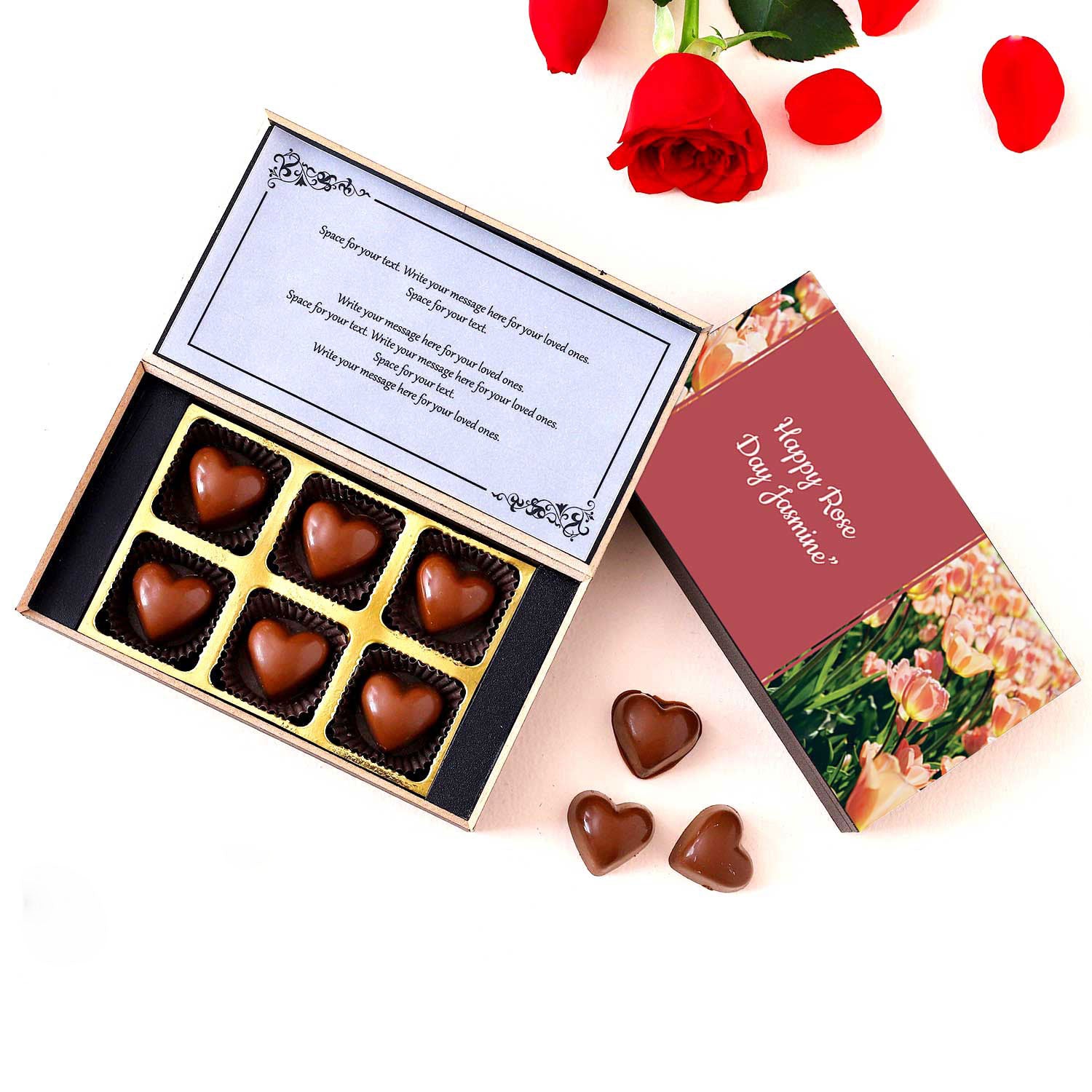 Best Rose Day image/name printed gift for friend