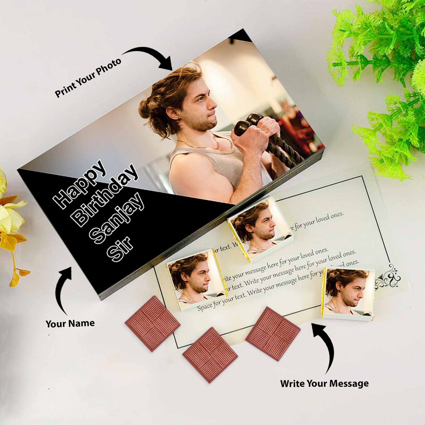 Buy Photo Printed Chocolates Online | Best Unique gift For Birthday