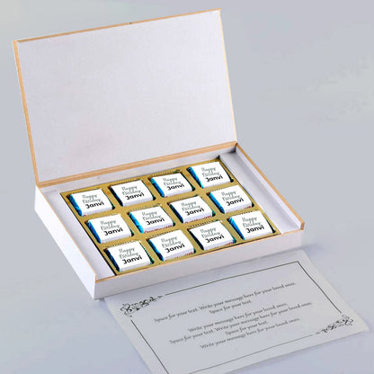 Buy Personalised gifts I Order online for Customised chocolate gift box for Birthday