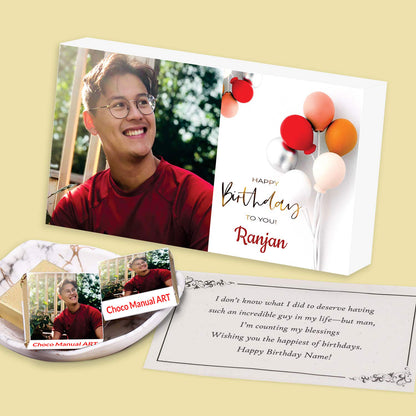 Personalised chocolates with photo