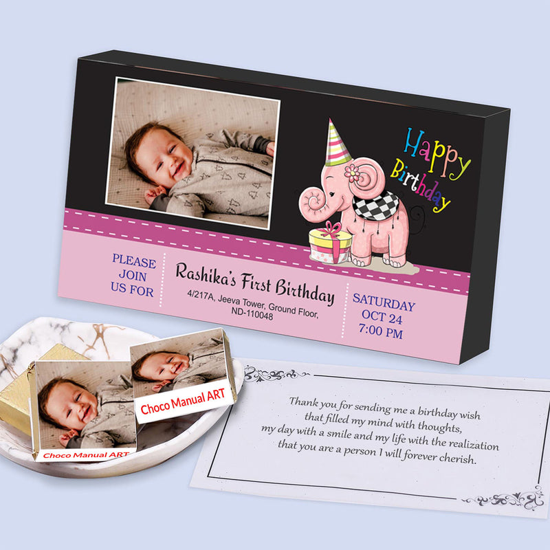 Personalised chocolates with photo
