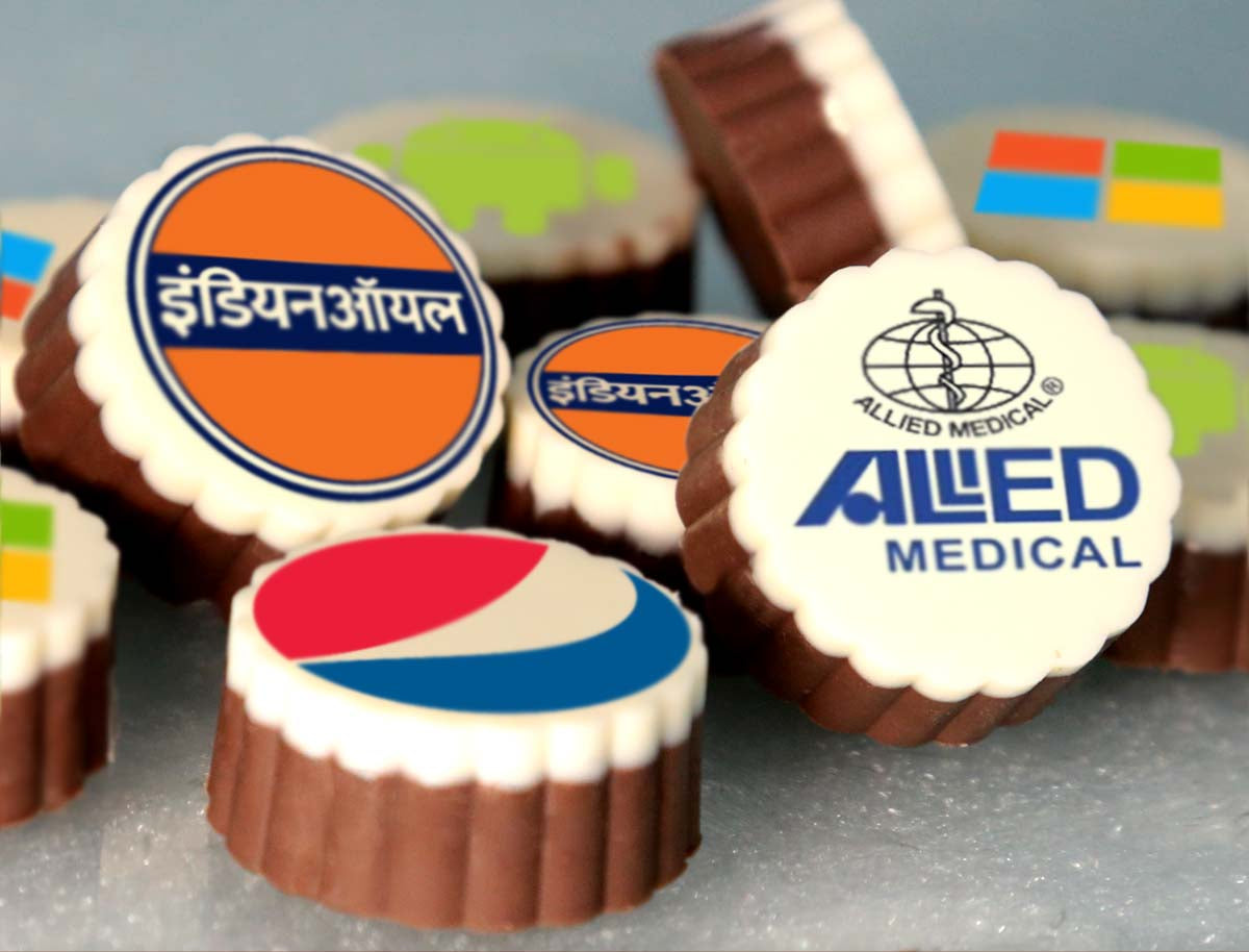 Photo Printed Chocolates with Delicate Design