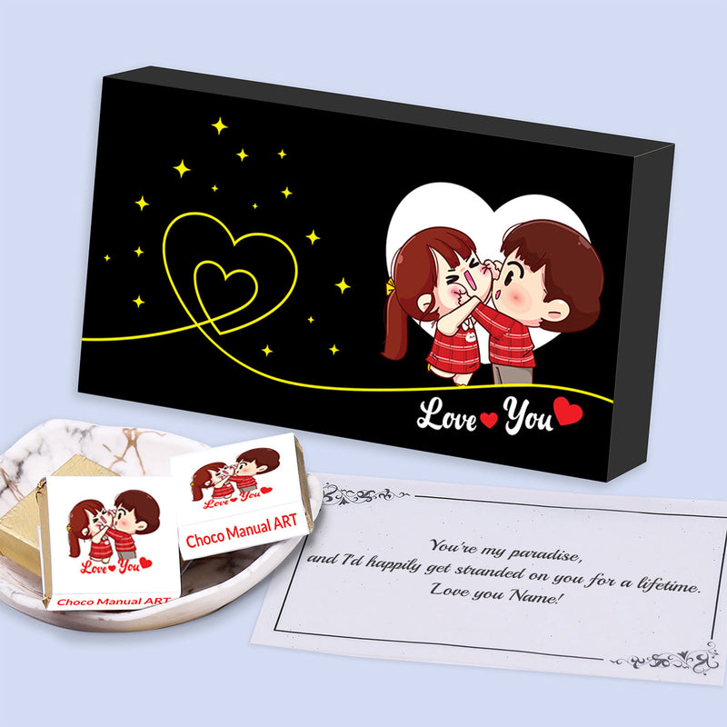 Personalised chocolates with photo
