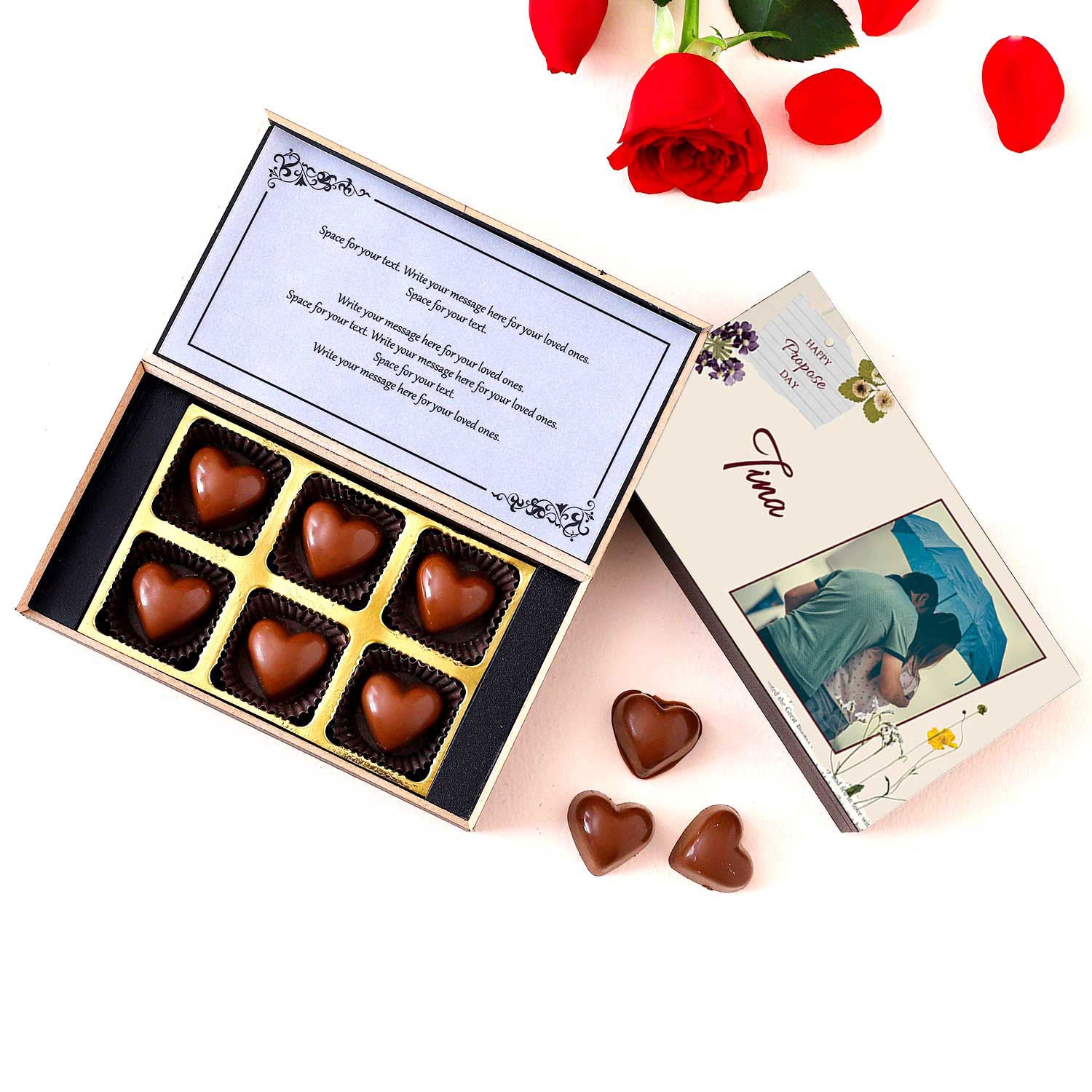 Propose Day Unique Chocolate gift I Buy at Choco ManualART