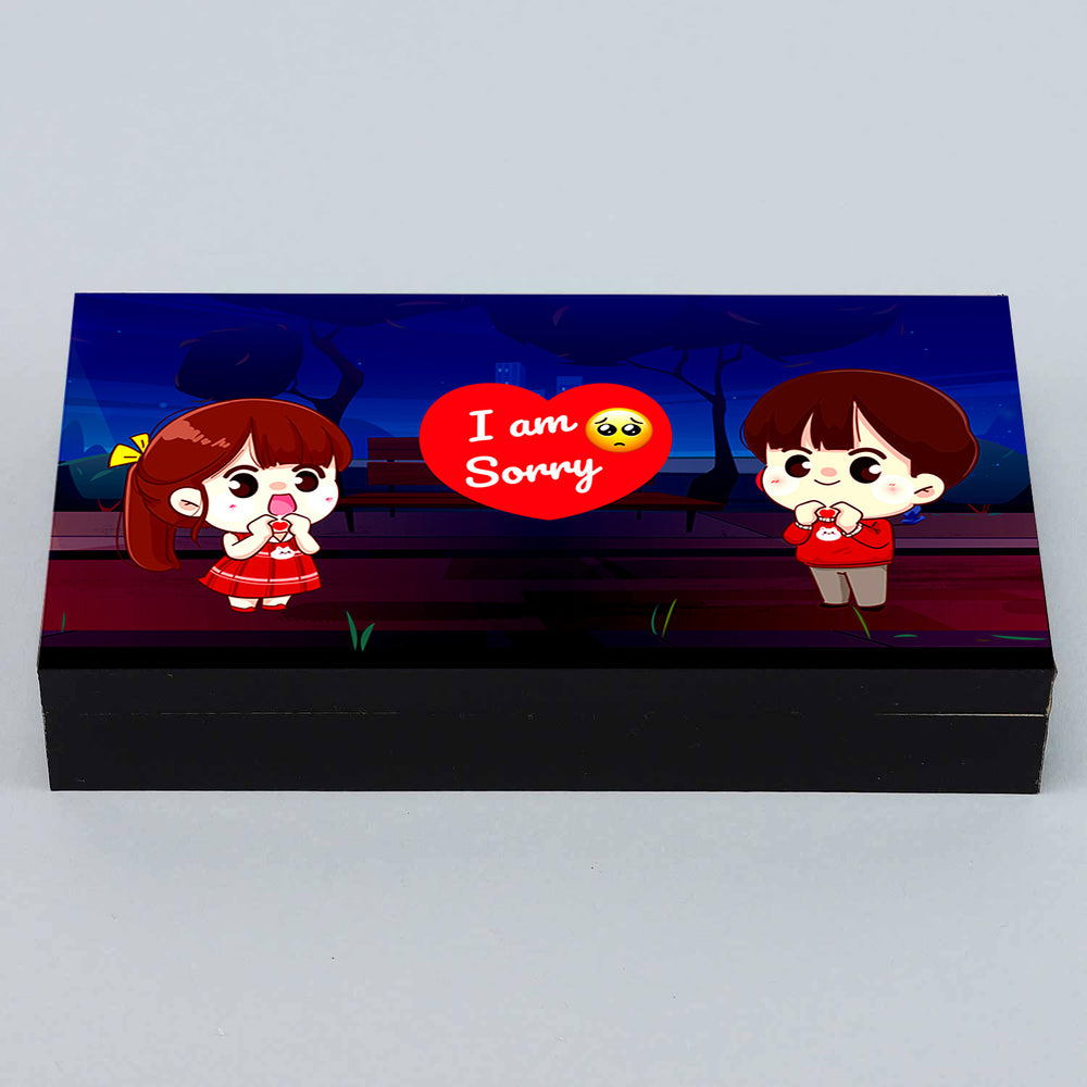 I Am Sorry Chocolate Box with black  | Choco ManualART
