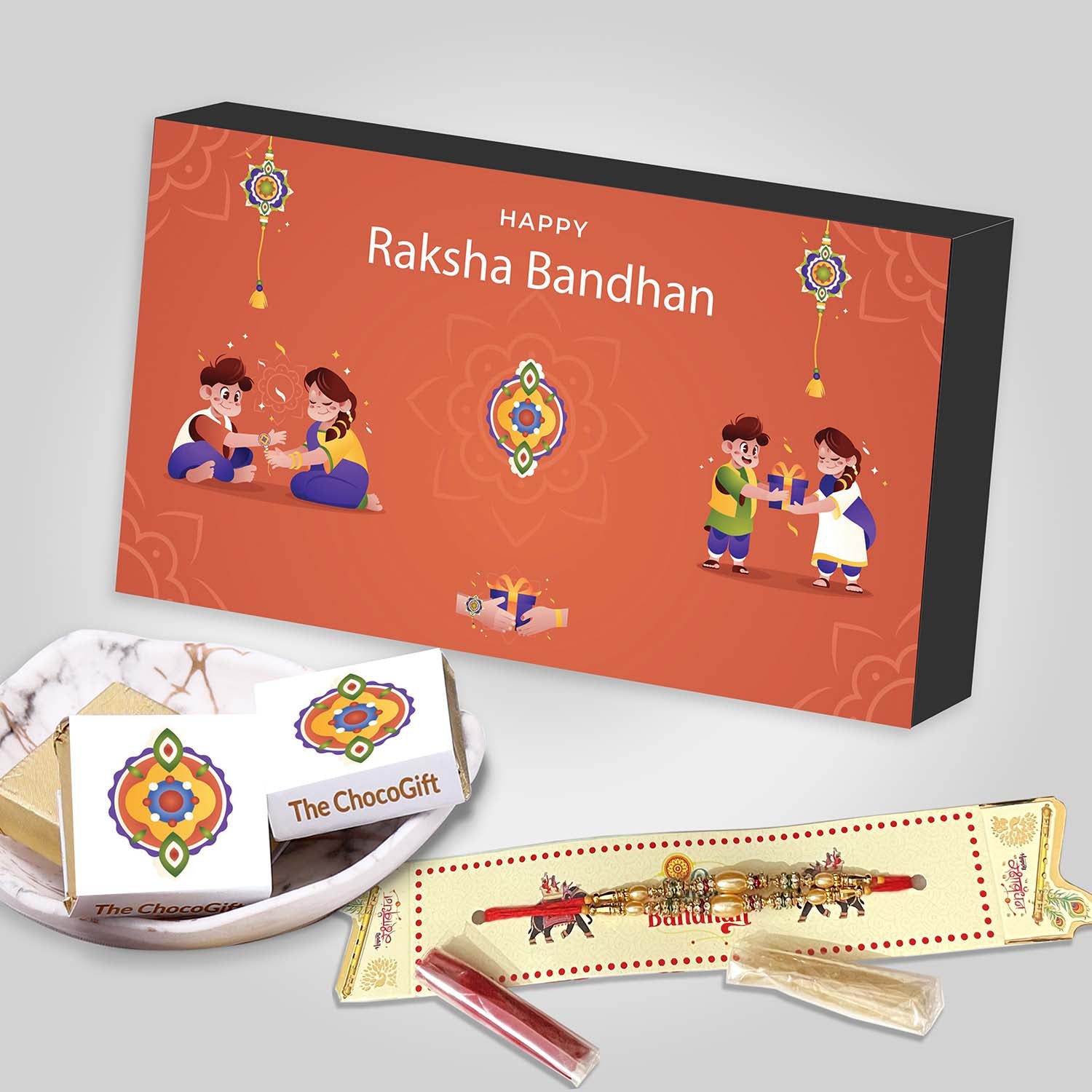 Rakhi Bond of Love Celebration Chocolate surprise gift box