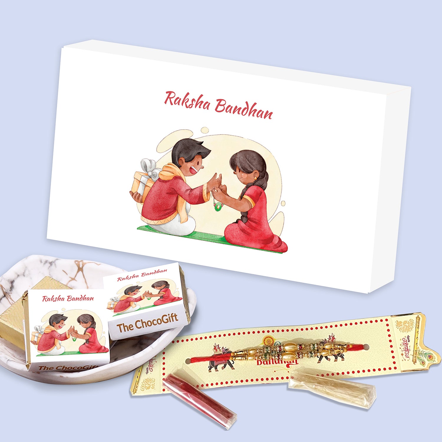 Online Rakhi cute cartoon theme box for little Brother Sister