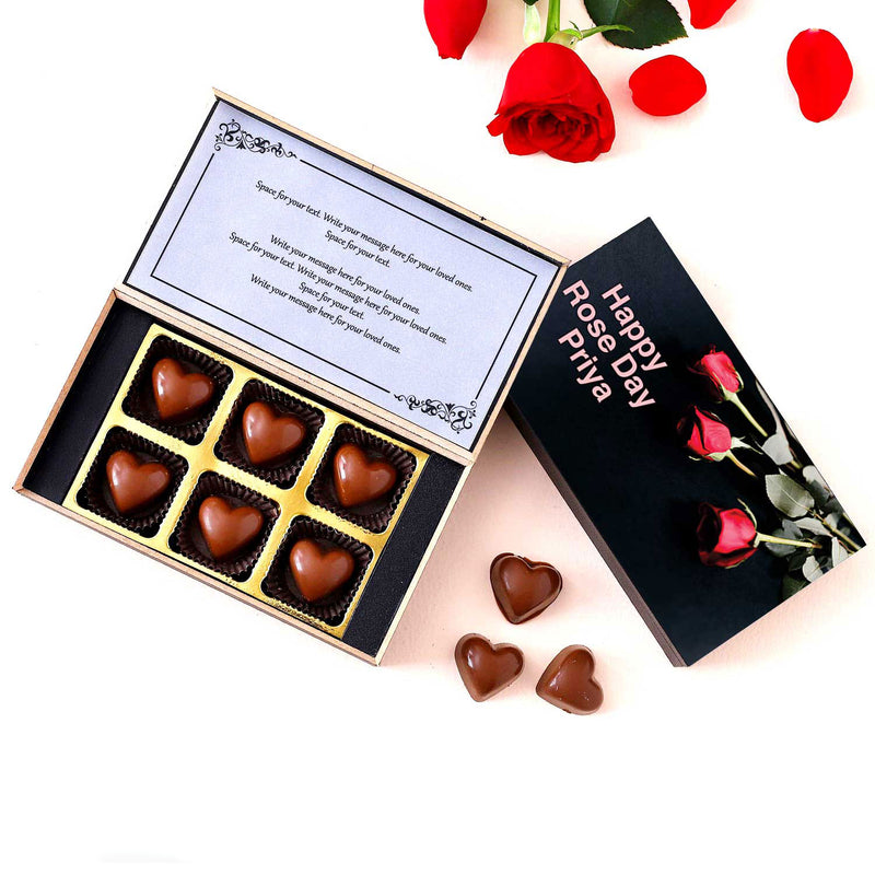 Unique Rose Day Customised Chocolate gift