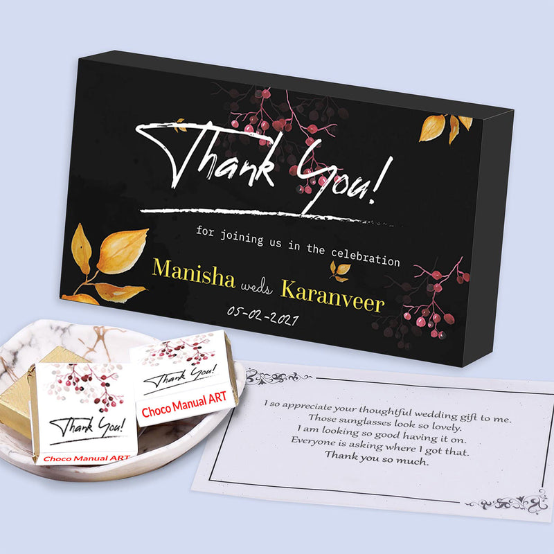 Wedding invitation Chocolate box
