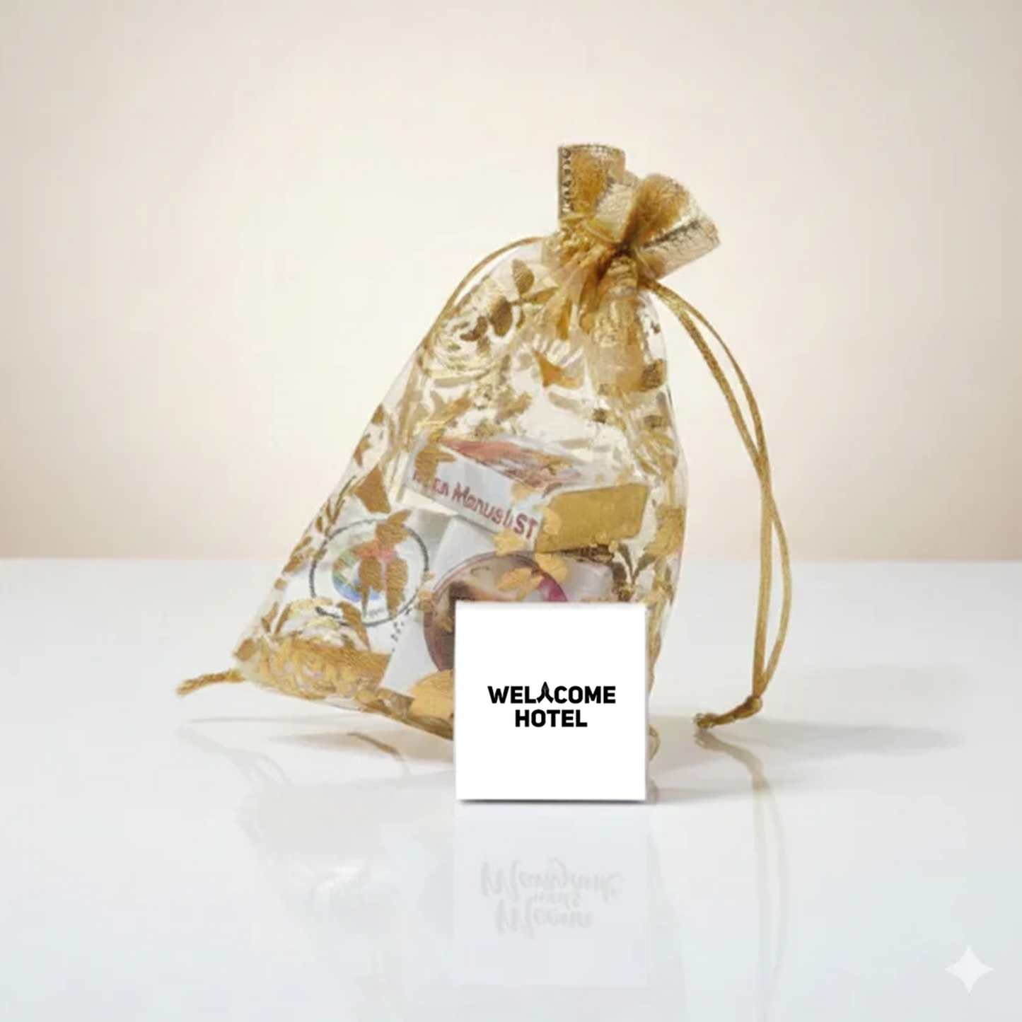 Customized Chocolate Potli Gift with Photo, Name & Occasion Print