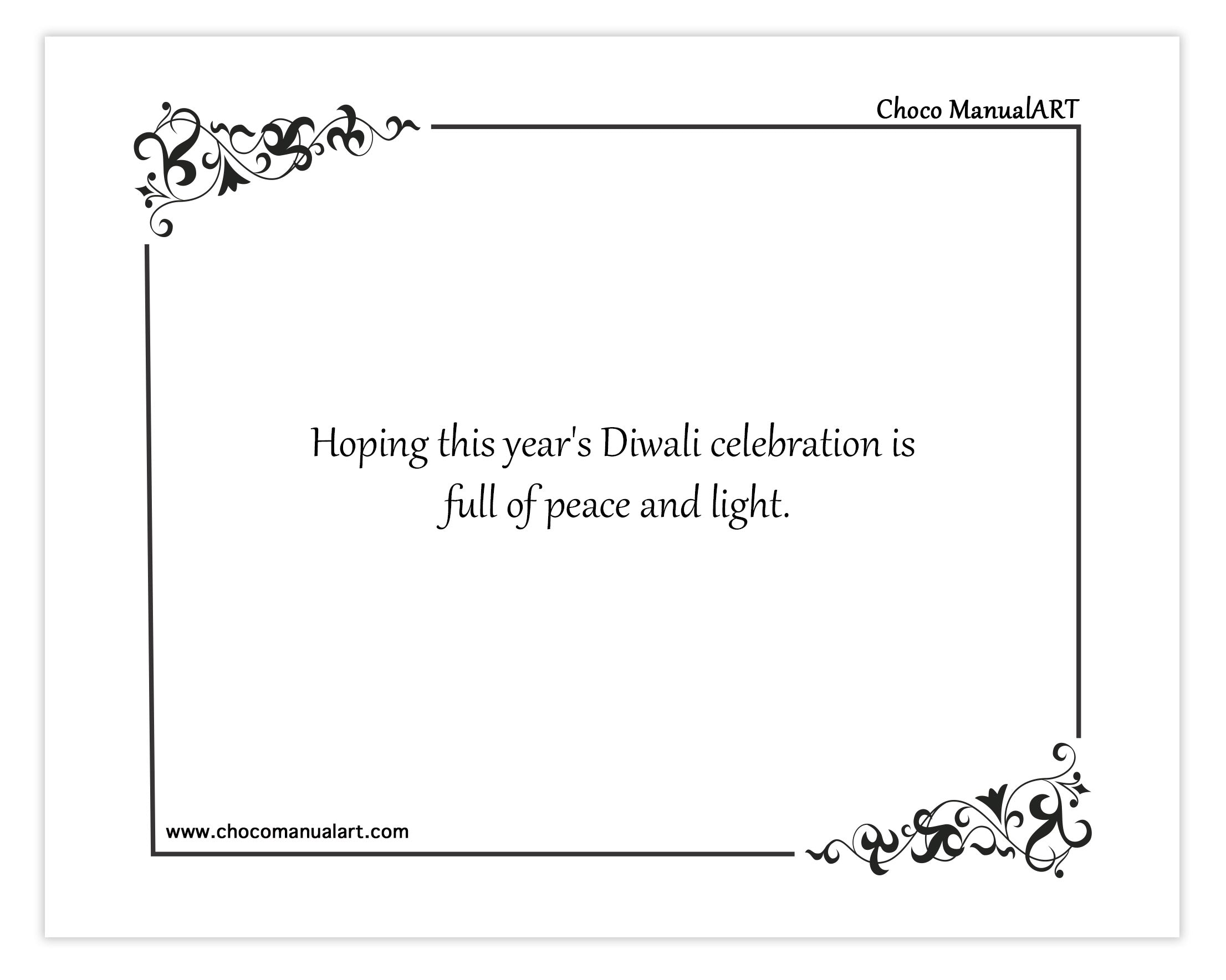 Hoping this year's Diwali celebration is full of peace and light.
