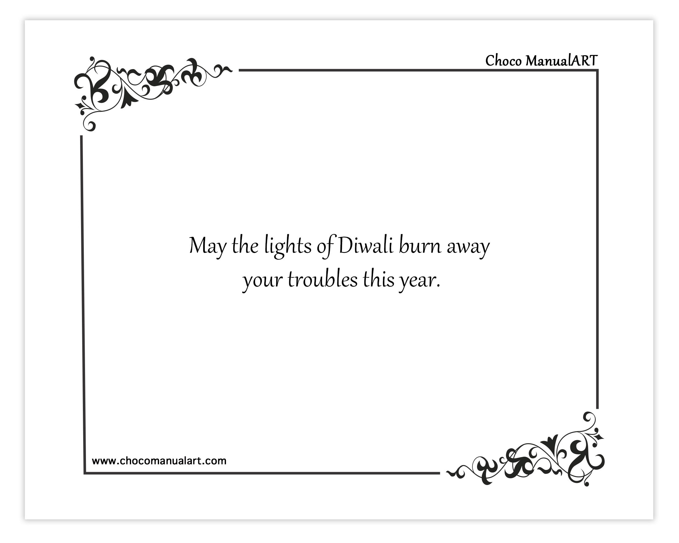 May the lights of Diwali burn away your troubles this year.