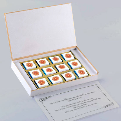 Maroon Colored Designer Box of Customised Chocolates Gift