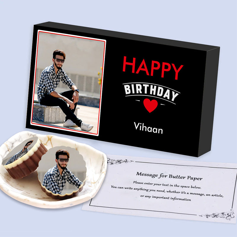 Customised Chocolates Box with Printed Photo