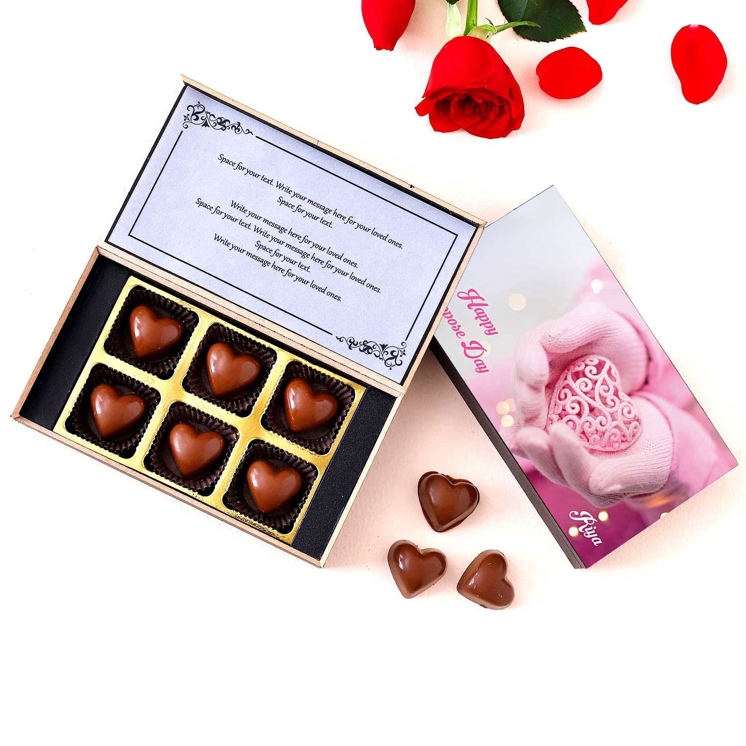 Propose Day Personalised Chocolate gift I Buy at Choco ManualART