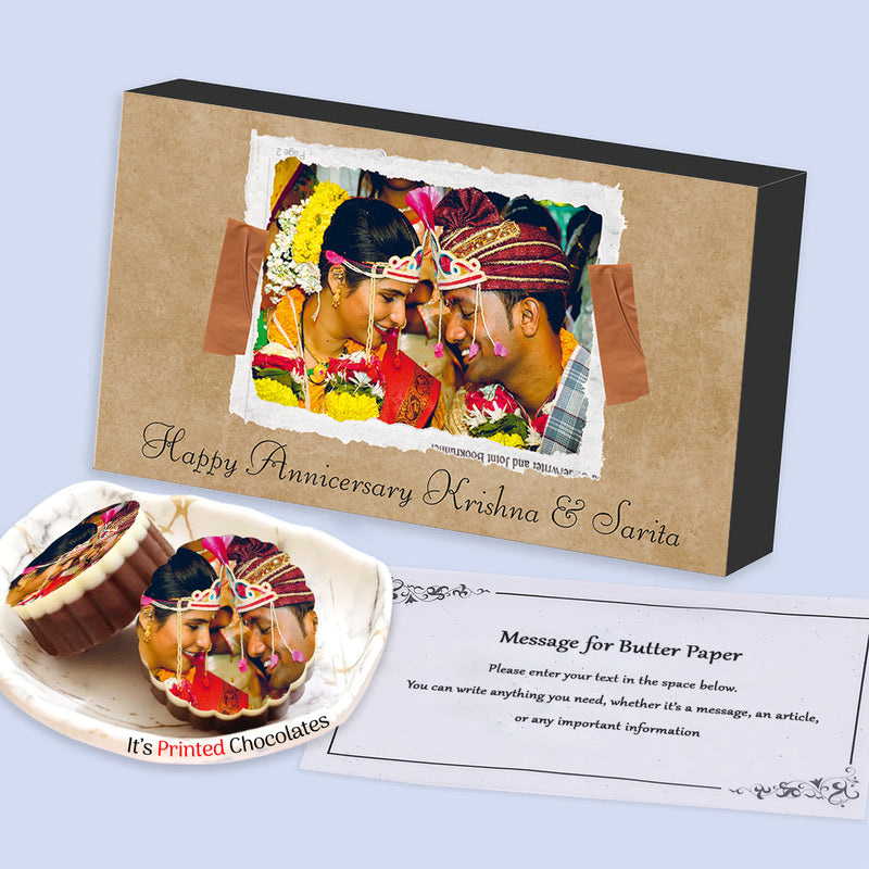 Buy Best Wedding Anniversary Chocolate Gift | Choco ManualART