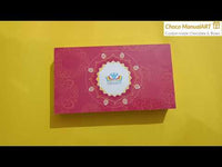 Red elegant designed box diwali gift of chocolate