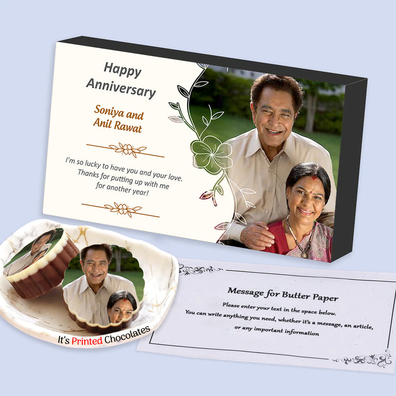 Personalised chocolates to celebrate the togetherness