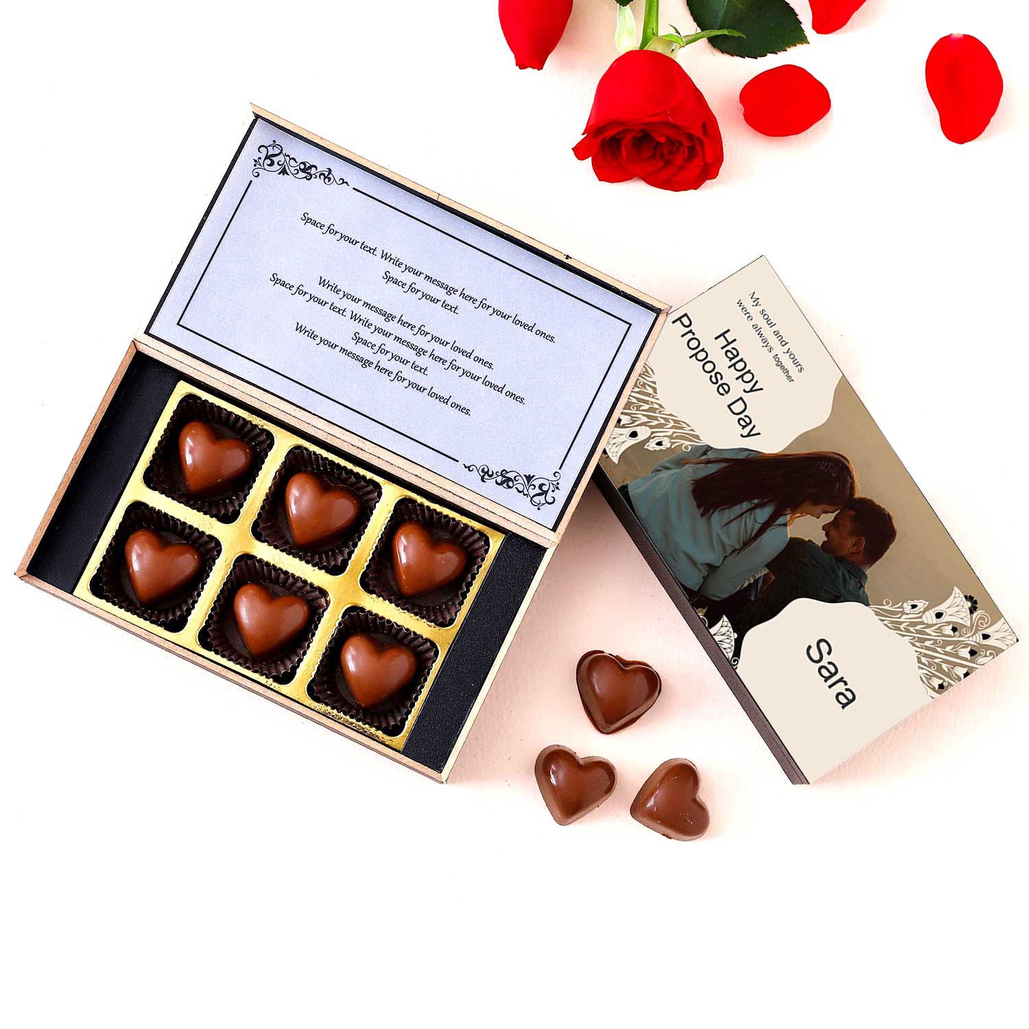  online Propose Day Printed Chocolate with photo/name