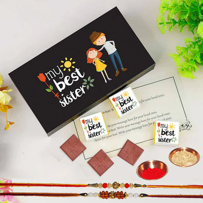 Chocolate Gift for Sister - Customised Rakhi Gift