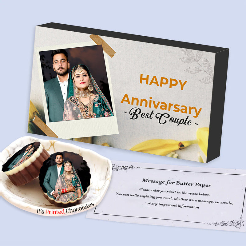 Personalized Printed Chocolates Gifts for Wedding Anniversary